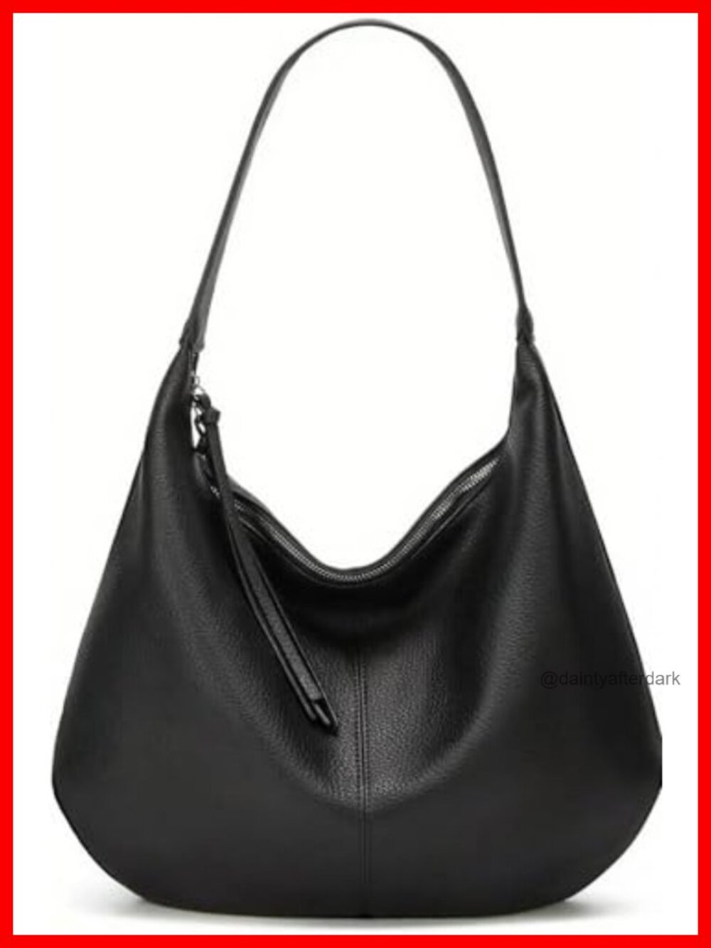 Slouchy Hobo Tote Bag Soft Vegan Leather Shoulder Purse Large Satchel